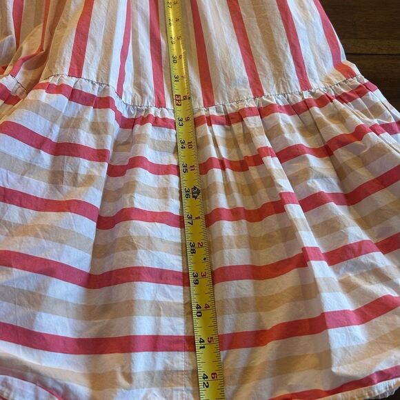 Kate Spade Pink Peach Sherbert Midi Dress Striped Tiered MSRP 328.00 - Picture 11 of 15